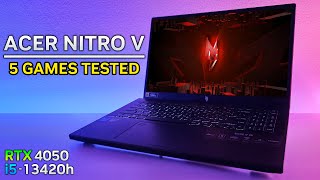 Acer Nitro V RTX 4050 5 Games 750 Budget [upl. by Gonick]