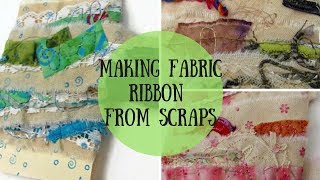 Making Fabric Trim from Scraps [upl. by Enilatan]