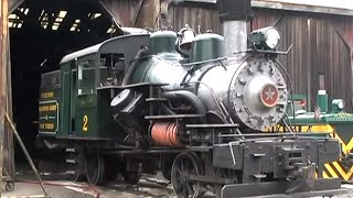 Steam Train Heisler Locomotive Roaring Camp [upl. by Yatnohs]