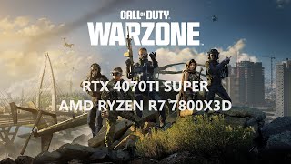 Call of Duty Warzone 3  RTX 4070TI Super  Ryzen 7 7800X3D  1440p Max settings [upl. by Yendahc]