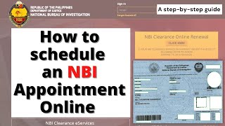 NBI Clearance Online Application  Paano kumuha ng NBI Clearance  Schedule Online appointment [upl. by Aisek955]