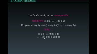 Grupos Finitos 02 Signo de una permutación [upl. by Aleta]