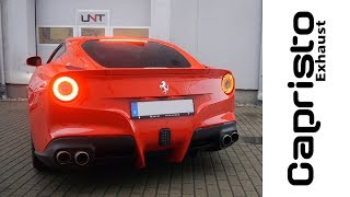 Ferrari F12 Berlinetta  Wydech Capristo exhaust  Wydechowepl [upl. by Hinman]