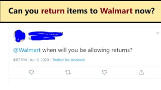 Is Walmart taking returns yet How to return item to Walmart right now [upl. by Artek252]