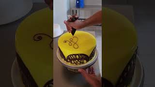 Como decorar una torta con jalea y rejas de chocolate cakedecorating [upl. by Paymar]