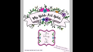 Bible Art Journaling on your iPad  using digital scrapbook paper [upl. by Ecissej]