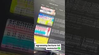 agronomy lecture 1st semester bsc agriculture agriculturecourse [upl. by Kcirde]