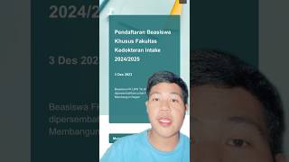 Beasiswa Kedokteran di Indonesia  Beasiswa UPH 2024 [upl. by Atilam]