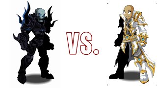 AQW Soloing 1 minute comparison of Legion DoomKnight and LightCaster [upl. by Airogerg]