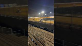 Danny Dietrich and Freddie Rahmer going blow for blow while leading the field at Williams Grove [upl. by Retsevlis]