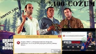 GTA5 ve PES2018 Xinput13dll HATASI \u00100 ÇÖZÜM  ÇOĞU OYUNUN HATA ÇÖZÜMÜ [upl. by Haden782]