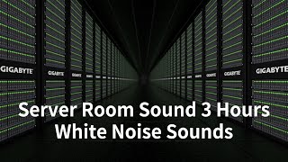 Server Room Sound  3 Hours  White Noise Sounds [upl. by Eanert938]