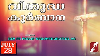 SUNDAY HOLY MASS LIVE  6 AM 28 JULY 2024FR PHILIP NEDUMTHURUTHIL VCMALAYALAM QURBANAGOODNESS TV [upl. by Tersina]