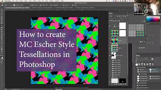 MC Escher Style Tessellations in Photoshop [upl. by Ayatahs611]