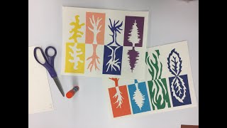 Matisse Paper CutOuts Positive and Negative Space [upl. by Phillipe740]