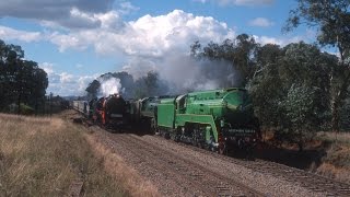 3801 3830 R761 R711 Parallel Run Wodonga to Seymour [upl. by Adrell]