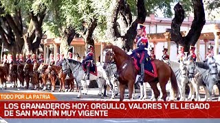 Los granaderos hoy orgullo valores y el legado de San Martín muy vigente [upl. by Ymmij108]