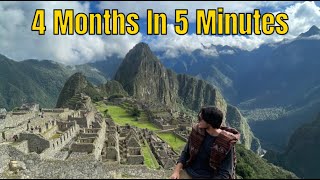 4 Months Backpacking South America In 5 Minutes [upl. by Dam]