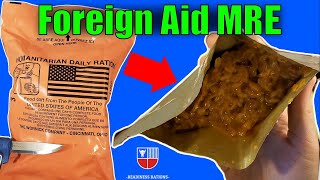 American HDR Humanitarian Daily Ration Foreign Aid MRE Review  2013 Meal Ready To Eat Taste Test [upl. by Darrel]