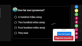 How far was Lyonnesse   Class 8th English Question answer [upl. by Swope]