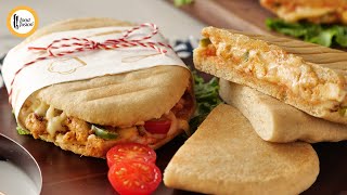 Chicken Panini Sandwich With Homemade Panini Bread Recipe by Food Fusion [upl. by Einniw]