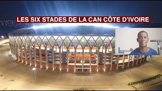 Les six stades de la CAN 2023  2024  Nb  les stades camerounais de la can 2021 sont beaucoup [upl. by Lapham363]