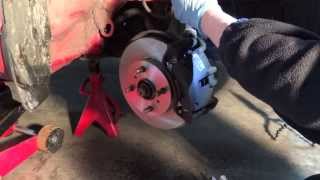 Changing Brake Pads and Disks on a Toyota Yaris [upl. by Cirde]