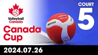 2024 Volleyball Canada Canada Cup 🏐 COURT 5  Day 3  Evening Session July 26 2024 [upl. by Dicks]