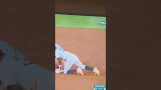 Stanton 65 mlb dodgers yankees mlbplayoffs ladodgers short nyyankees espn worldseries [upl. by Arualana]