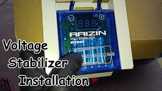 RAIZIN Voltage Stabilizer Installation [upl. by Annaig]