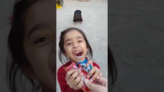 Chocolate Challenge Mein Zahra Ne Meerab Ko Dara Diya 😄youtubeshorts [upl. by Homerus]