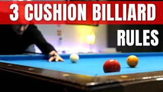 3Cushion Billiard Rules for Beginners [upl. by Maxa815]