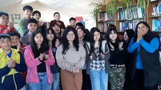 Biblioteca Pública de Queilen Isla de Chiloé Chile Disfrutando lecturas de Ana María Aldrighetti [upl. by Barkley]