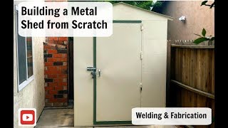 Building a Metal Shed from Scratch Welding amp Fabrication  Steel Shed [upl. by Sansone]