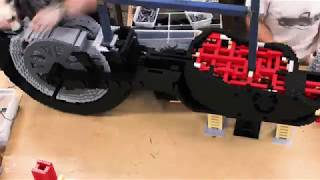 Building Awesome lifesize LEGO® brick HarleyDavidson motorbike [upl. by Anissa]