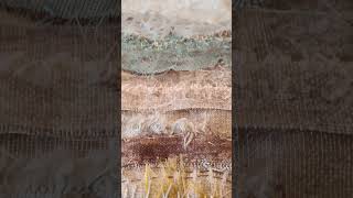 Painting with fabric pt 2 Creative use of fabric scraps and simple stitches for textile art [upl. by Maurilla]