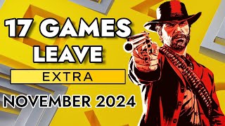 17 GAMES LEAVING PS PLUS EXTRA IN NOVEMBER 2024  PS EXTRA NOVEMBER 2024 PLAYSTATION PLUS PREMIUM [upl. by Eal]