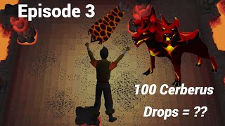 Can 100 Cerberus Drops Make 3m For Rigour  Road To Inferno Ep 3  OSRS [upl. by Erialb]