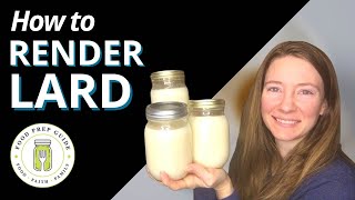 How to Render Pork Fat Into Lard  Pantry Challenge  Butter Alternative [upl. by Bell]