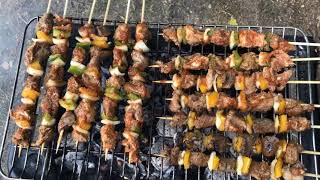 BROCHETTE DAGNEAU 🐑 GRILLÉE AU BARBECUE 😍 [upl. by Jacobson726]