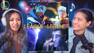 First Time Reaction League of Legends MUSIC VIDEOS Warriors True Damage Rumble Remix Paranoia [upl. by Bohman]