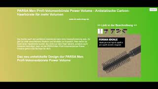 PARSA Men ProfiVolumenbürste Power Volume  Antistatische CarbonHaarbürste für mehr Volumen [upl. by Ayotahs]