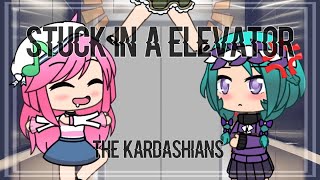 THE KARDASHIANS GET STUCK IN AN ELEVATOR  ItsFunneh Themed  GachaLife Skit [upl. by Brnaba]