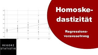 Homoskedastizität als Regressionsvoraussetzung prüfen [upl. by Odraleba]