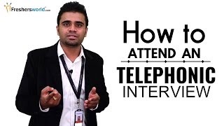 HOW TO ATTEND A TELEPHONIC INTERVIEW FOR FRESHERS  INTERVIEW TIPS [upl. by Anselma]