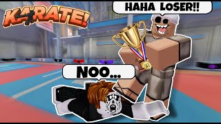 I Won the ALL VALLEY ROBLOX Karate TOURNAMENT [upl. by Nauqan]