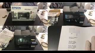 Epson L5190 ET4700  Initialization  Unboxing  Review  Information  Installation [upl. by Kamin]