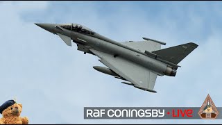 LIVE EUROFIGHTER TYPHOON FGR4 ACTION • TRAINING POLICING AND QRA STATION RAF CONINGSBY 051124 [upl. by Aikas]