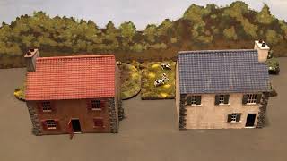 172 scale WW2 models Farmhouse buildings for terrain for wargaming and diorama display [upl. by Aowda]