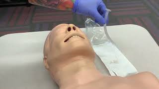 Skill Nasopharyngeal airway adjunct insertion [upl. by Arakat678]